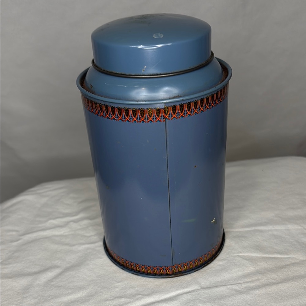 Jacksons of Piccadilly Blue Tea Tin - Picture 4 of 5
